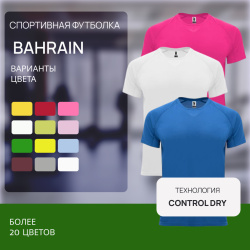 Спортивная футболка BAHRAIN мужская / Спортивная мужская футболка с технологией Control Dry и с рукавом реглан